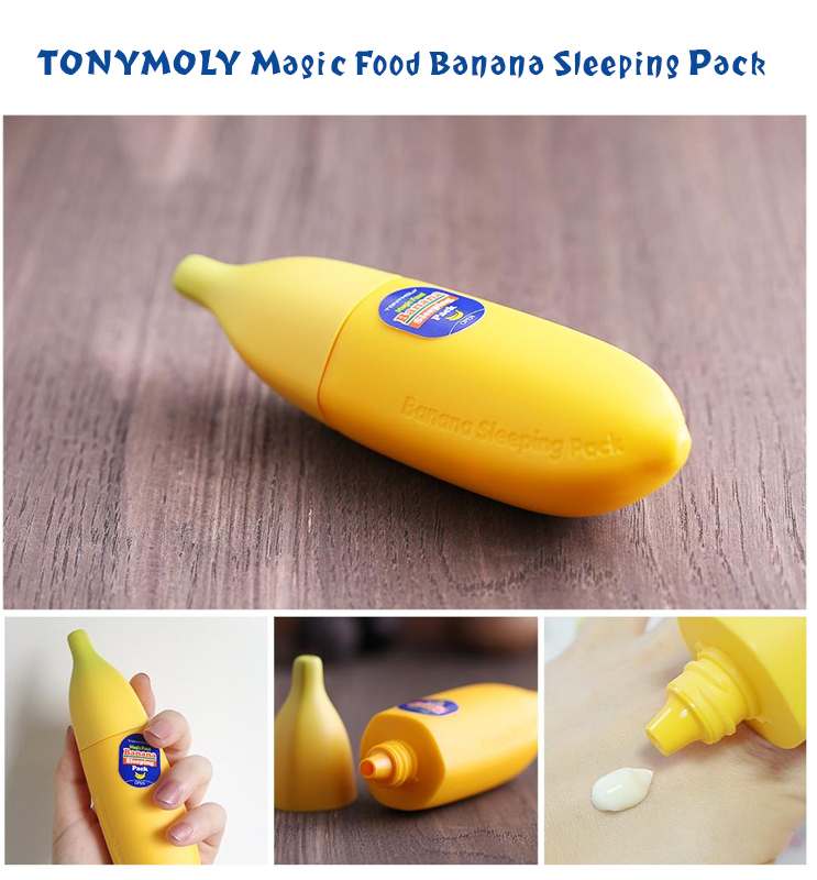 Банановая ночная маска для лица tony moly magic food banana sleeping pack