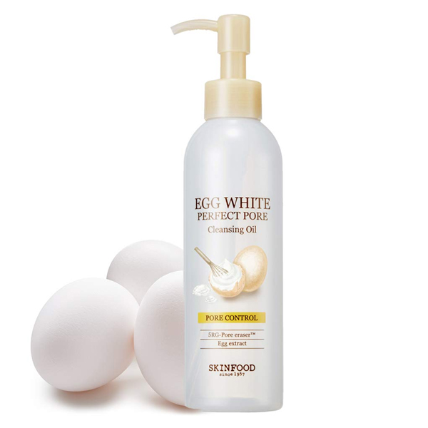 SKINFOOD Egg White Perfect Pore Cleansing Oil - гидрофильное масло для проблемной кожи. Вторая красивая фотография