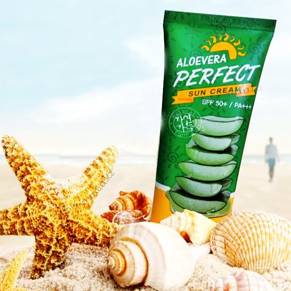 FARMSTAY Aloevera Perfect Sun Cream SPF50+ PA+++. Вторая красивая фотография