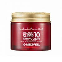 MEDI-PEEL Premium Collagen Super 10 Sleeping Cream - антивозрастной крем для лица