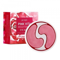 Petitfee Pink Vita Brightening Eye Mask - корейские патчи для глаз
