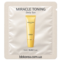 Пробник OHUI Miracle Toning Daily Sun SPF50+ PA++++ x10шт