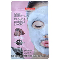 PUREDERM Deep Purifying Black O2 Bubble Mask Volcanic