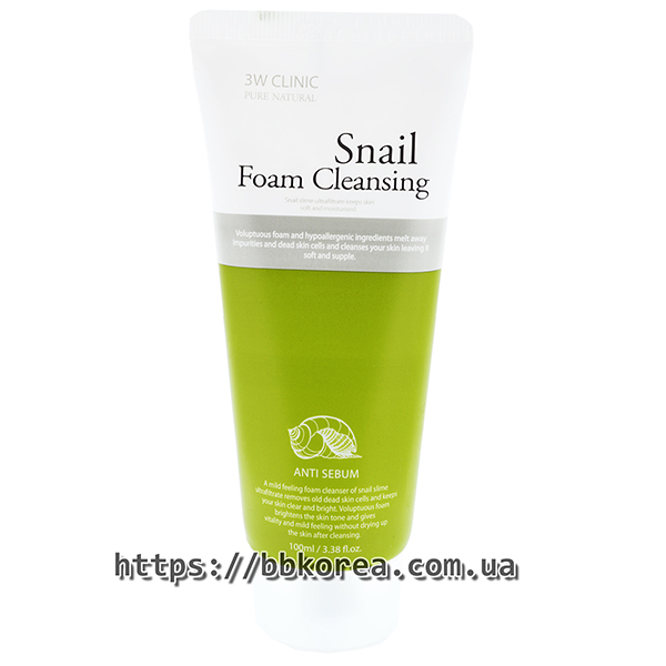 3W CLINIC Snail Foam Cleansing