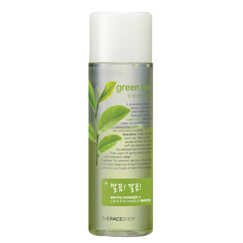 The Face Shop Green tea phyto powder lip & eye remover