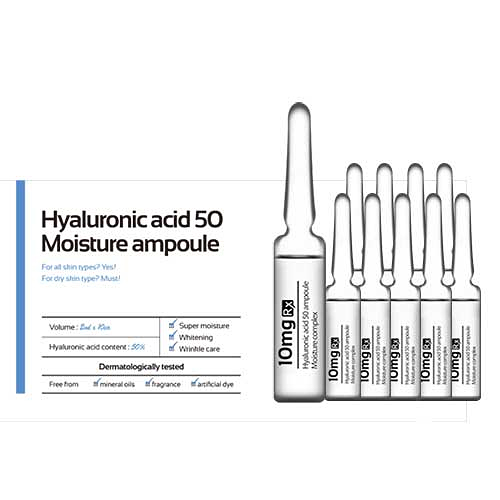 Aida Rx Hyaluronic Acid 50 Moisture Ampoule - ампульная эссенция с гиалуроновой кислотой