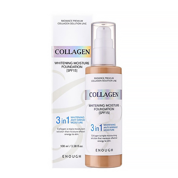 Enough Collagen Whitening Moisture Foundation 3 in 1 SPF 15 - тональная основа для лица
