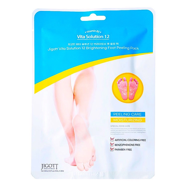 JIGOTT Vita Solution 12 Brightening Foot Peeling Pack