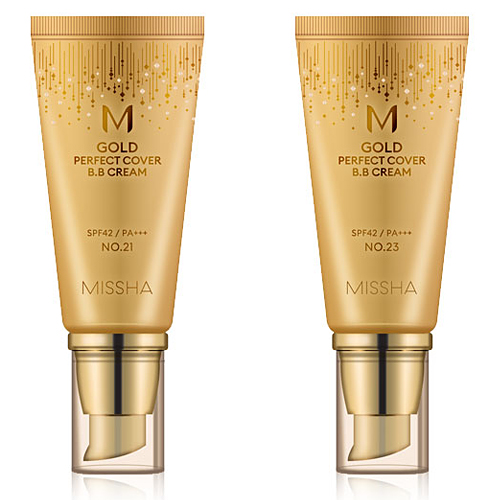 MISSHA M Gold Perfect Cover BB Cream SPF42/PA+++  корейский BB крем для лица