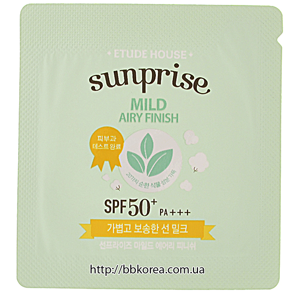 Пробник ETUDE HOUSE Sunprise Mild Airy Finish SPF50+ PA+++