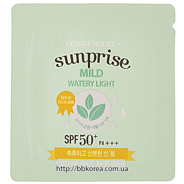 Пробник ETUDE HOUSE Sunprise Mild Watery Light SPF50+ PA+++