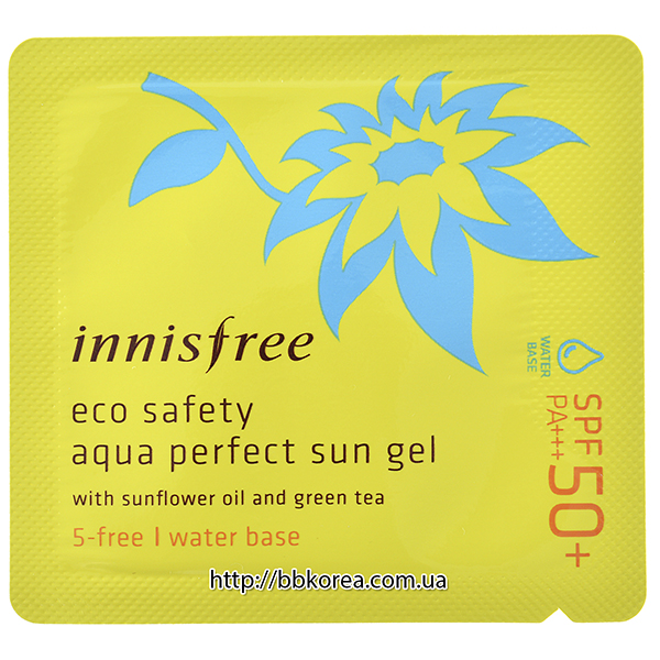 Пробник Innisfree eco safety aqua perfect sun gel