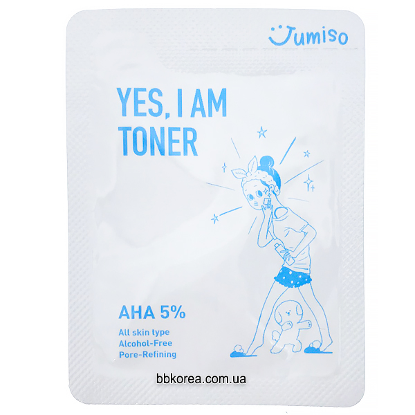 Пробник Jumiso Yes I Am Toner AHA 5% x10шт