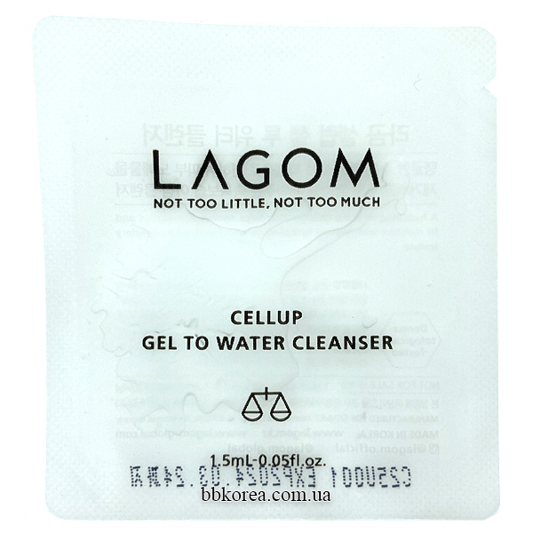 Пробник LAGOM Cellup Gel To Water Cleanser
