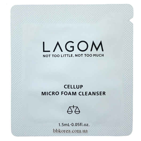 Пробник LAGOM Cellup Micro Foam Cleanser