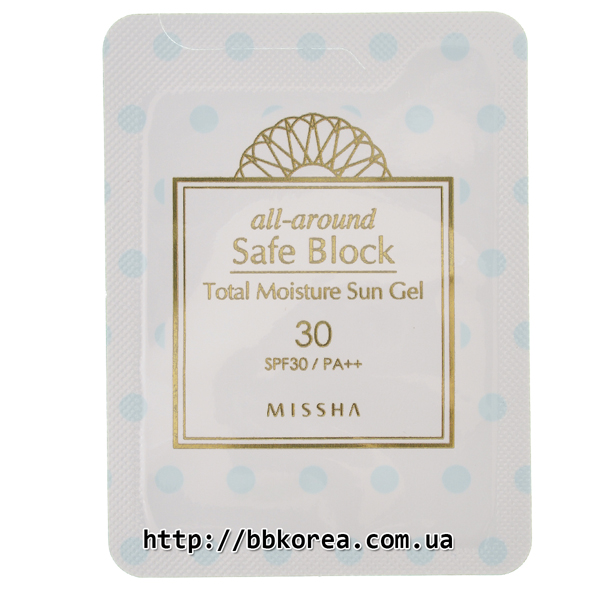 Пробник MISSHA All Around Safe Block Total Moisture Sun Gel SPF30 PA++