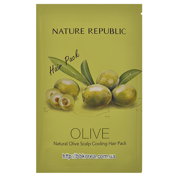 Пробник Nature Republic Olive Scalp Cooling Hair Pack