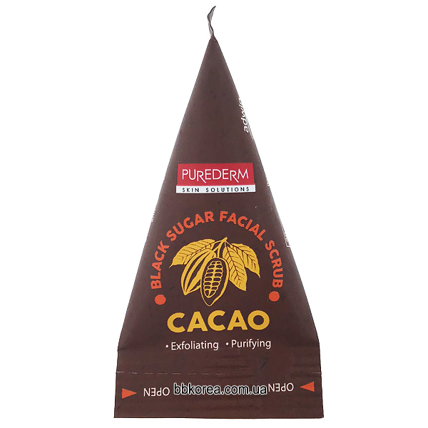 Пробник PUREDERM Black Sugar Facial Scrub Cacao