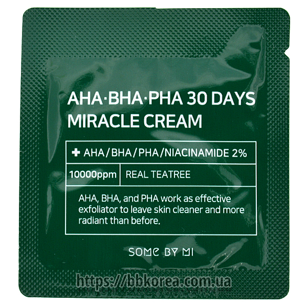 Пробник SOME BY MI AHA BHA PHA 30 Days Miracle Cream