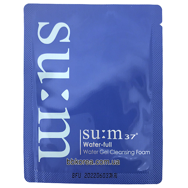 Пробник Su:m37° Water-Full Water Gel Cleansing Foam x10шт