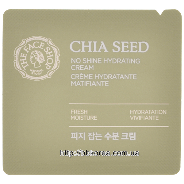 Пробник THE FACE SHOP Chia Seed No Shine Hydrating Cream