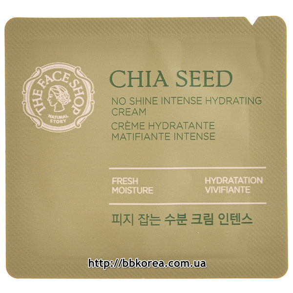 Пробник THE FACE SHOP Chia Seed No Shine Intense Hydrating Cream