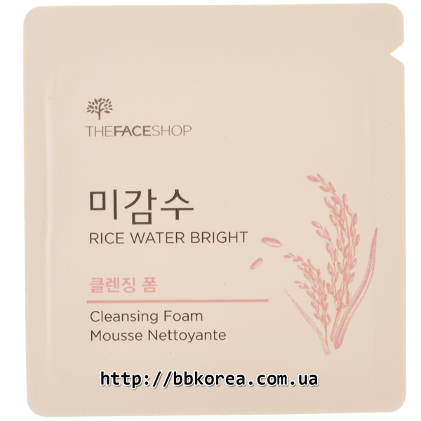 Пробник THE FACE SHOP Rice Water Bright Cleansing Foam