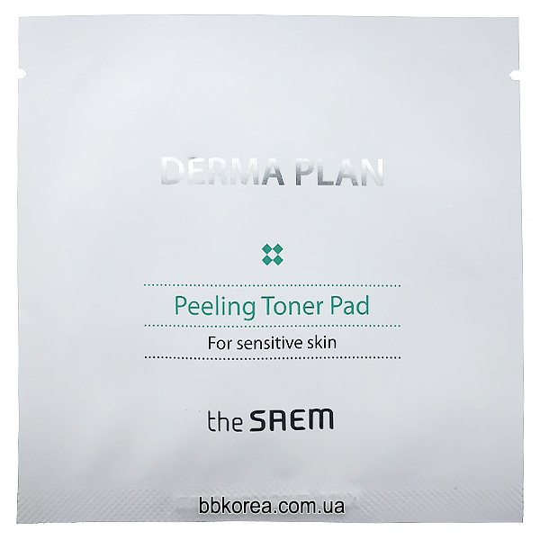 Пробник THE SAEM Derma Plan Peeling Toner Pad