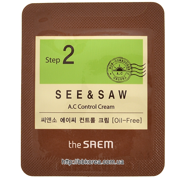 Пробник THE SAEM See & Saw A.C Control Cream