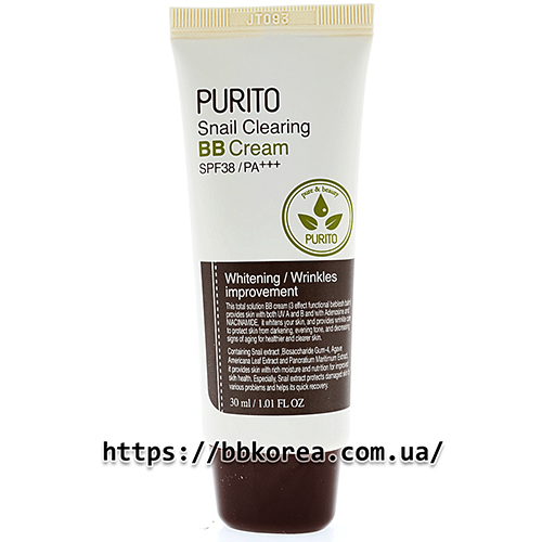 PURITO Snail Clearing BB Cream SPF38 PA+++