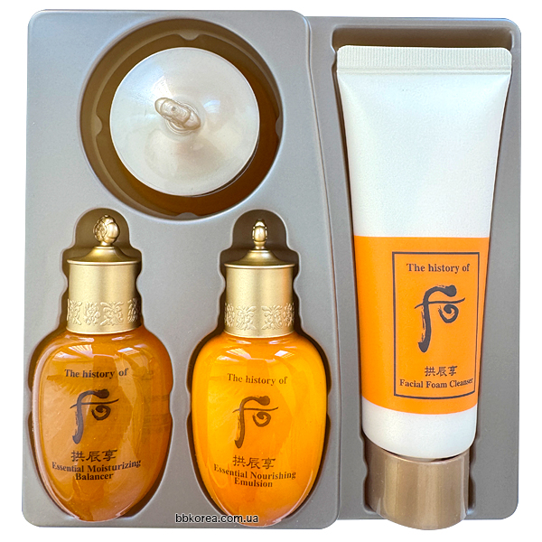 The History Of Whoo Gongjinhyang Inyang Essential Moisturizing 4pcs Set